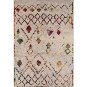 Beige Boho Chic Area Rug