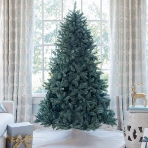 6′ Tribeca Spruce Blue Artificial Christmas Tree with 450 Warm White LED Lights