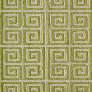 Green Geometric Area Rug