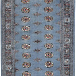 Grey Bokhara Chic Area Rug