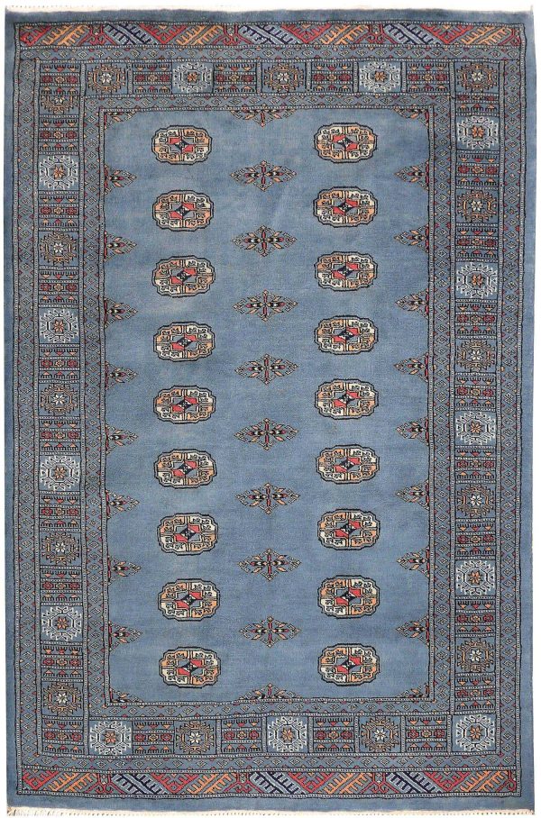 Grey Bokhara Chic Area Rug