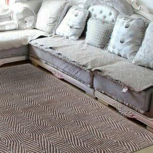 Grey Geometric Chic Area Rug