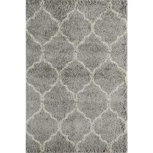 Grey Shag Chic Area Rug