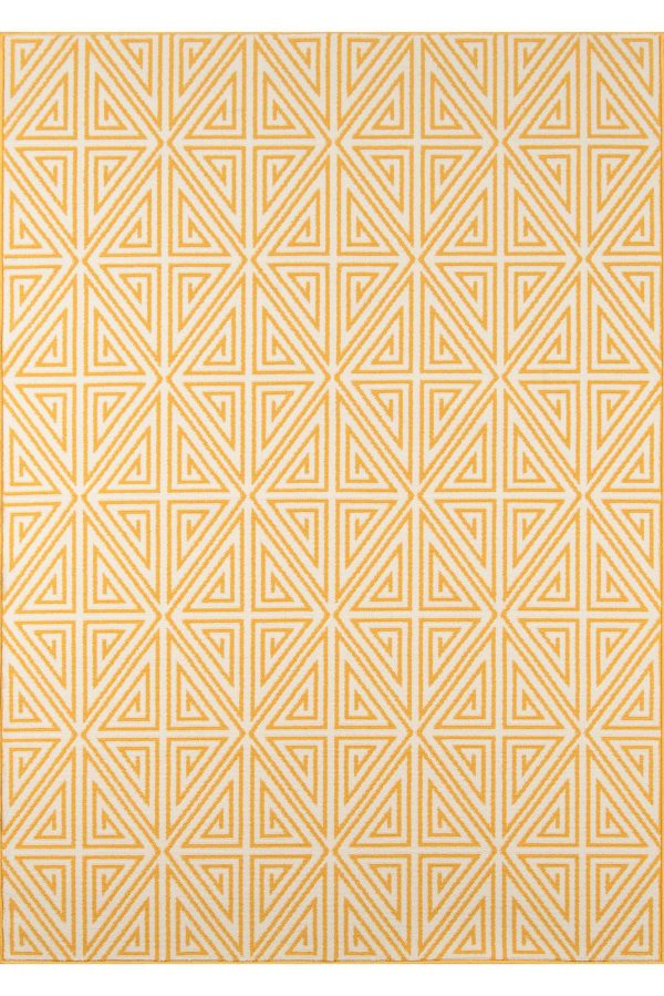 Ivory Geometric Area Rug