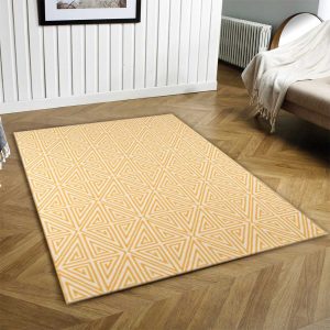 Ivory Geometric Chic Area Rug