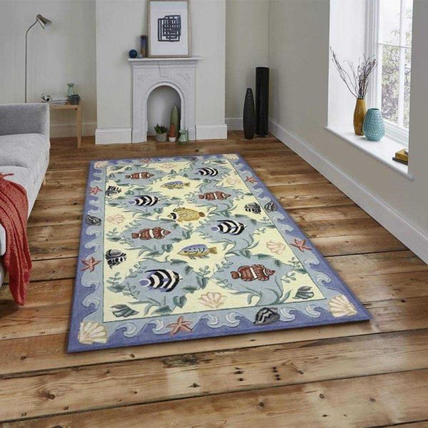 Multi-Color Coastal Area Rug