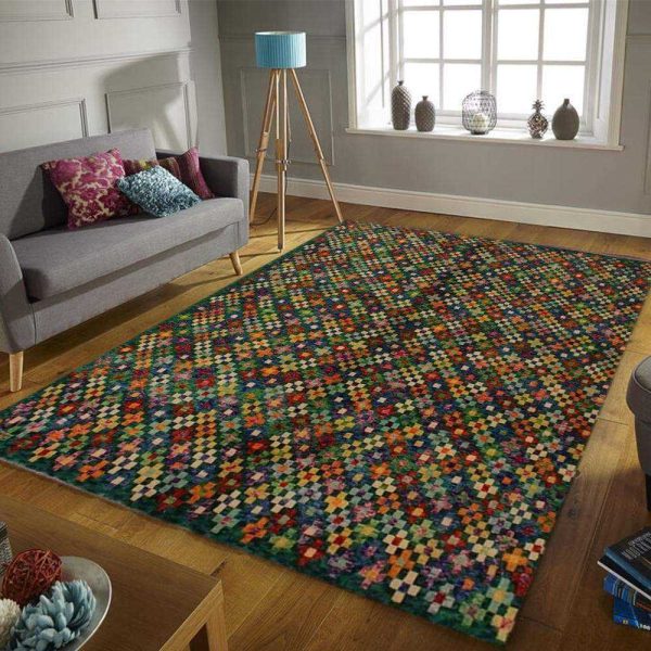 Multicolor Baluchi Area Rug