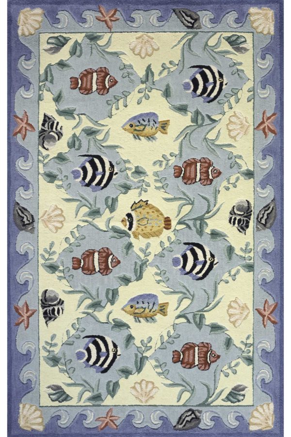 Multicolor Coastal Area Rug