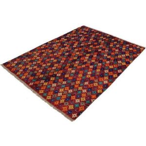 Red Baluchi Area chic Rug