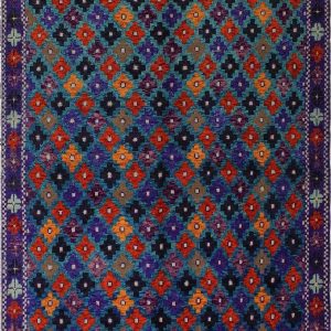 Vibrant Multicolor Baluchi Area Rug