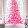 pink faux christmas tree